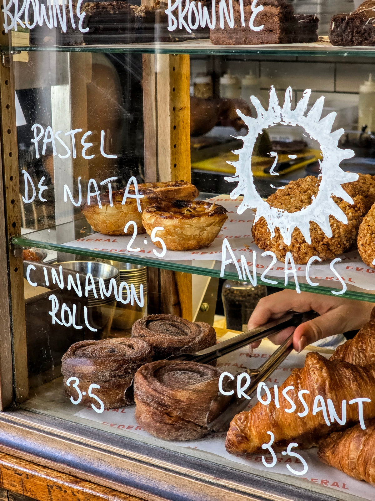 Selection of Nata and Cinnamon rolls 