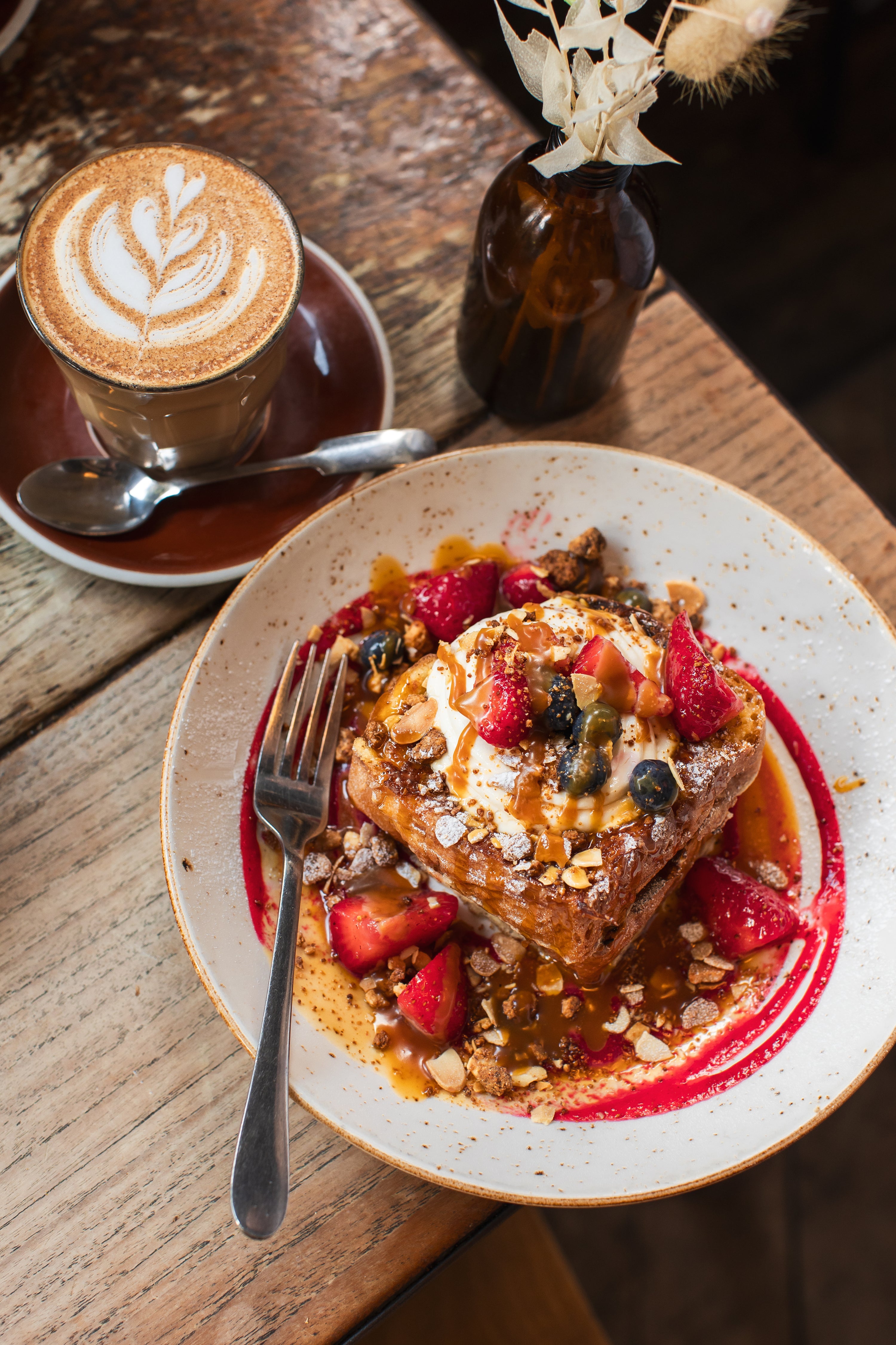 Coffee and a sweat treat for brunch 