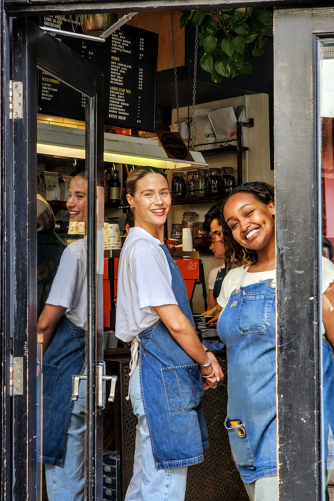 Federal Cafe Manchester Northern Quarter best brunch in the UK staff smiles in door